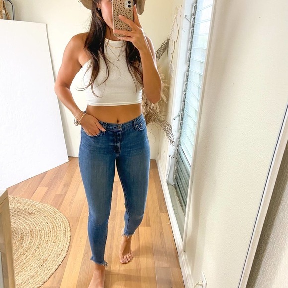 Pistola Ankle Frayed Skinny Jeans Size 27 - Picture 14 of 14